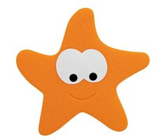 Spirella protiskluzové přísavky ve tvaru hvězdice oranžová / PVC / 5 ks