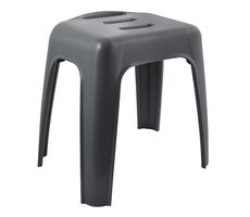 Spirella HOCKER sedátko do sprchy tmavě šedá / plast / 47 cm / do 130 kg