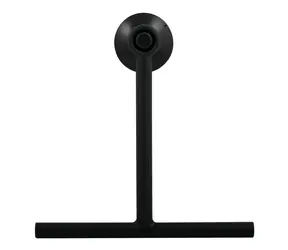 Spirella TIM sprchová stěrka s přísavkou černá / plast / 22 cm