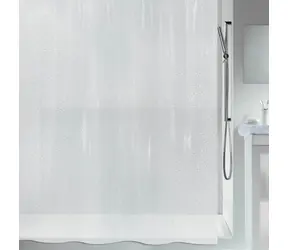 Spirella GALETS sprchový závěs motiv oblázky bílý / PEVA / 180 x 200 cm