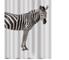 Spirella ZEBRA sprchový závěs 180 x 200 cm bílo-černý / polyester