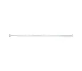 Spirella KRETA tyč na sprchový závěs 75 - 125 cm lesklá bílá / bez vrtání / hliník