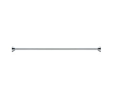 Spirella SLIM tyč na sprchový závěs 125 - 220 cm nerezová ocel / nastavitelná