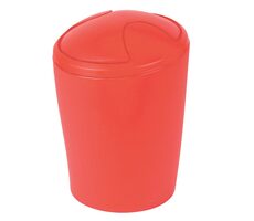 Spirella MOVE výklopný odpadkový koš 2 L červený / plast