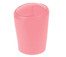 Spirella MOVE výklopný odpadkový koš 2 L růžový / plast