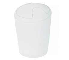 Spirella MOVE výklopný odpadkový koš 5 L bílý / plast