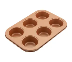 Lamart Copper Forma na muffiny / 26.5 x 18cm / ocel