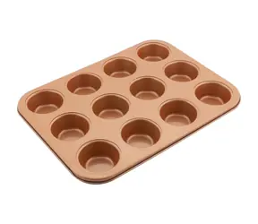 Lamart Copper Forma na muffiny / 35.5 x 26.5cm / ocel