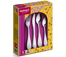 Lamart Kid Sada dětských příborů 4ks / nerez