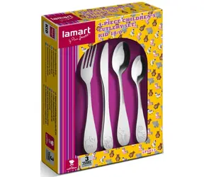 Lamart Kid Sada dětských příborů 4ks / nerez