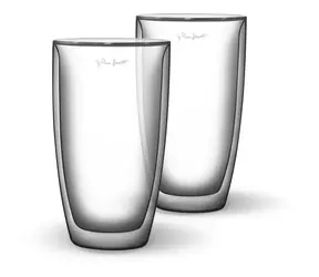 Lamart Vaso Sada 2 sklenic na kávu Latté 380ml čirá / Borosilikátové dvojité sklo