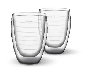 Lamart Vaso Sada 2 sklenic na Džus 370ml čirá / Borosilikátové dvojité sklo
