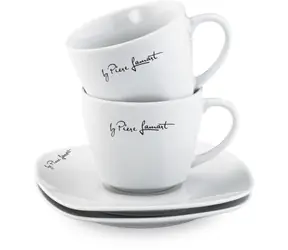 Lamart Dine Sada Šálek+ Podšálek 2+2ks 190ml bílá / porcelán