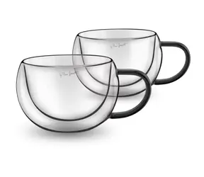 Lamart Vaso Sada sklenic Cappucino 2ks 270ml černá / sklo