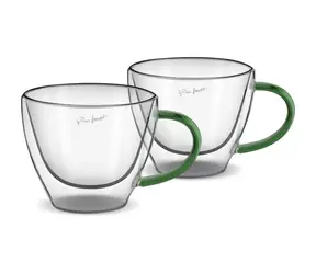 Lamart Vaso Sada sklenic Cappucino 2ks 190ml zelená / sklo