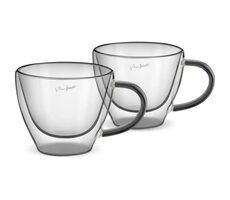Lamart Vaso Sada sklenic Cappucino 2ks 190ml černá / sklo