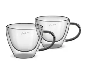 Lamart Vaso Sada sklenic Cappucino 2ks 190ml černá / sklo