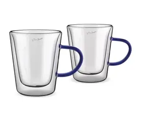 Lamart Vaso Sada sklenic na čaj 2ks 300ml modrá / sklo