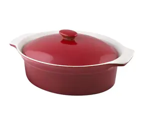 Lamart Casa Zapékací hrnec oválný 2.7l červená / keramika