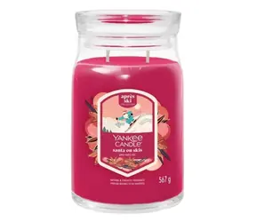 Yankee Candle SANTA ON SKIS Signature velký