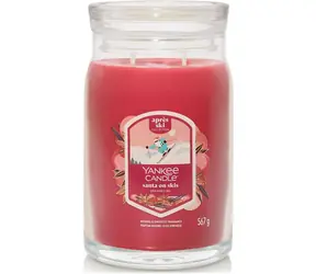 Yankee Candle SANTA ON SKIS Signature střední