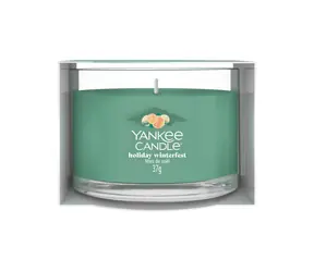 Yankee Candle votivní svíčka plněná ve skle HOLIDAY WINTERFEST