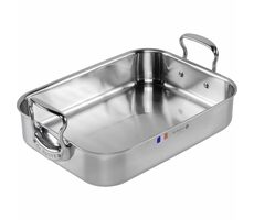 Rozbaleno - De Buyer Affinity Kastrol 35 x 25 cm stříbrná / rozbaleno