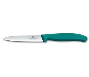 VICTORINOX Swiss Classic Kuchyňský nůž 10 cm zelená / rovné ostří 