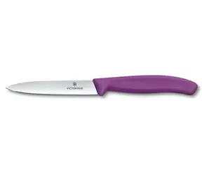 VICTORINOX Swiss Classic Kuchyňský nůž 10 cm fialová / rovné ostří 