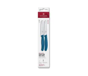 VICTORINOX Swiss Classic Příborový nůž 2 ks modrá / vroubkované ostří / délka čepele 11 cm 