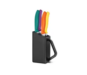VICTORINOX Swiss Classic Steak & pizza block 5 ks černá 