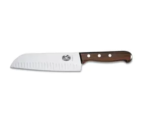 VICTORINOX Nůž Santoku Wood 17 cm s výbrusy