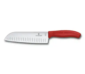 VICTORINOX Swiss Classic Nůž Santoku 17 cm červená