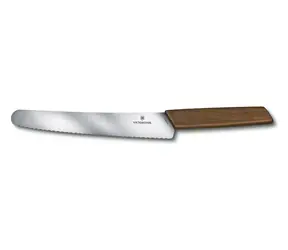 VICTORINOX Swiss Modern Nůž na chleba 22 cm s dřevěnou rukojetí