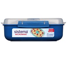 Sistema Microwave Rectangle Krabička na ohřev jídla 1.25 l modrá