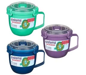 Sistema Microwave Small soup mug Hrnek na polévku 565 ml mix barev