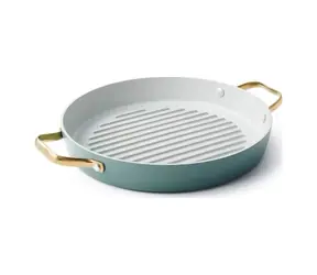 GreenPan nepřilnavá keramická grilovací pánev Padova 28 cm zelená