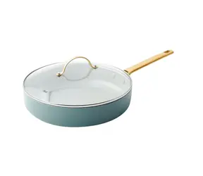 GreenPan Padova Reserve nepřilnavá keramická soté pánev s poklicí 28 cm zelená