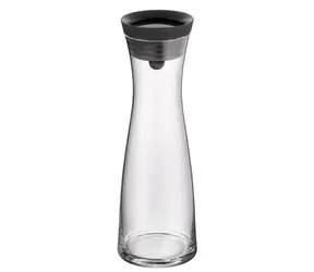 WMF Basic karafa na vodu 1l černá / uzávěr / integrované sítko / 1l / 29 x 10 cm