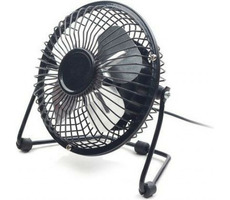 Gembird USB stolní ventilátor 4" černá