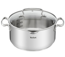 Tefal Duetto+ G7194655 Kastrol s poklicí 24 cm / 4.3 l / nerez