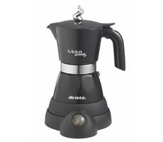 Rozbaleno - Ariete 1358 Moka Aroma černá / elektrická moka konvice / 400 W / 2 | 4 šálky / rozbaleno