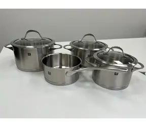 Zwilling Essence Sada nerezového nádobí 4ks / 3x hrnec s poklicí / 1x rendlík