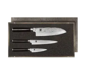 KAI Shun Classic DMS-310 sada 3 nožů / nůž 9cm + univerzální nůž 15cm + Santoku  18cm