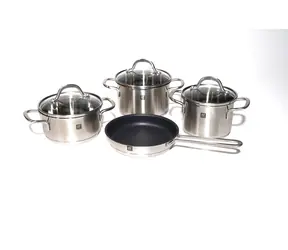 Zwilling Pico Sada nerezového nádobí 4ks / 3x hrnec + poklice / 1x pánev