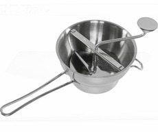 Gefu Flotte Lotte pasírovací síto / 2 l / nerez ocel / 2x pasírovací disk (2 & 3 mm)