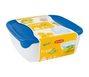 Curver FRESH&GO sada 3ks / Potravinová dóza / 0.25l & 0.8l & 1.7l