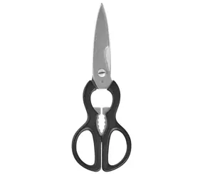 WMF kuchyňské nůžky černá / nerez ocel / Délka 21 cm / otvírák na šroubovací a korunkové uzávěry