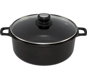 De Buyer Choc Extreme Hrnec se skleněnou pokličkou 24 cm / 4.7 l / kovaný hliník 