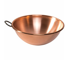 De Buyer Mísa s kroužkovou rukojetí měděná
